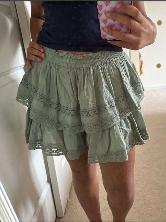American Eagle Outfitters Dresses & Skirts - American Eagle Outfitters Sage Green Smocked Waist Mini Skort
